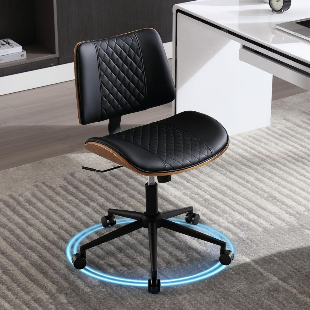 Robustes Burostuhl fur Homeoffice aus Holz