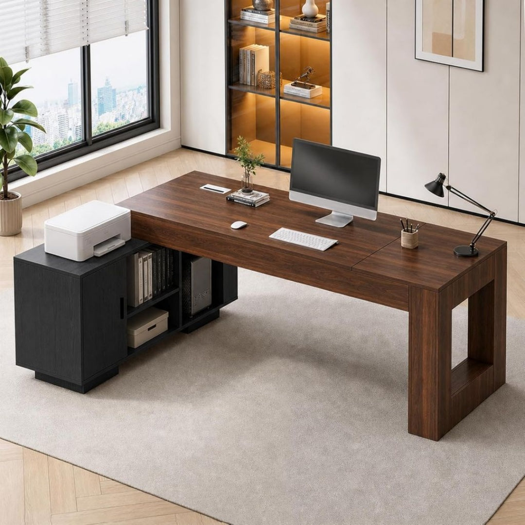 Glanzendes L-formiger fur Homeoffice aus Hochwertigem Material
